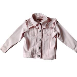 7 For All Mankind Girls Size 24 Months Pink Jean Jacket